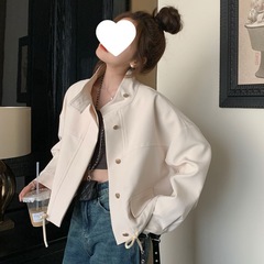今年流行工装短外套女春秋小个子2025新款感夹克休闲风衣雀珉