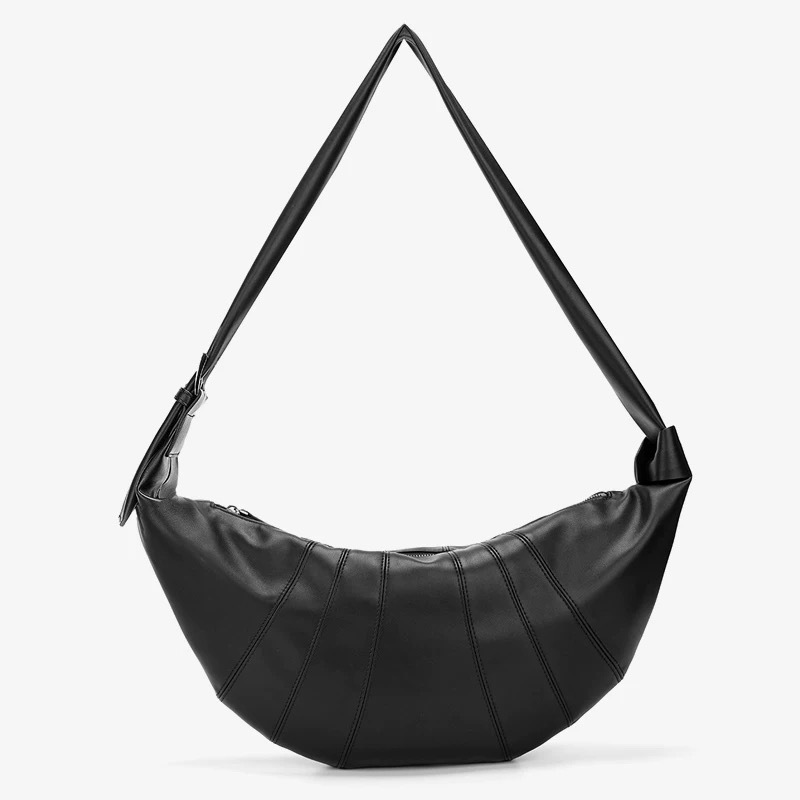 2026 new fashion bag, stylish dumpling bag, crescent crossbody bag, niche high-end shoulder bag, horn bag wholesale
