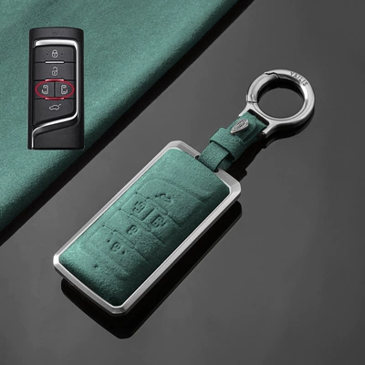 Key Set M8 Master gs3 | Car key bag - trumpchi-a-tarnish-aluminum-alloy-dark-green-fur-upgrade-ring-buckle