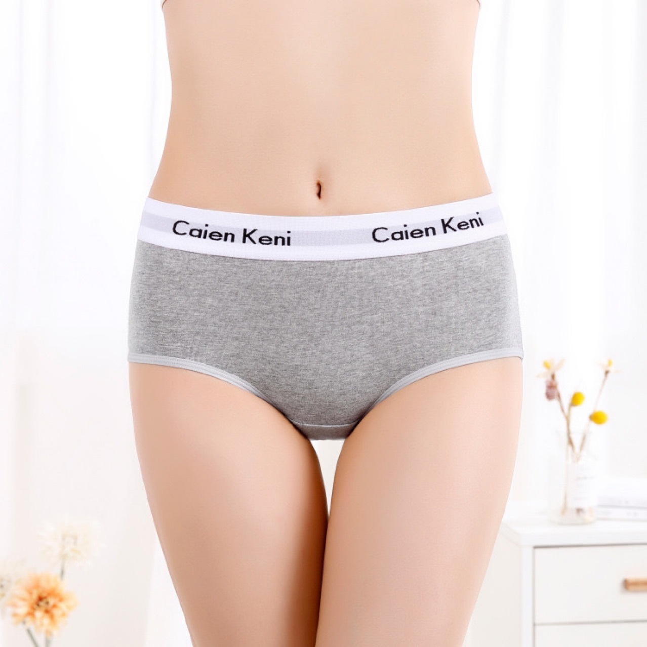 Cakn Women's Briefs Women's Modal Women's Underwear Breathable Butt Lift Sexy Mid-Waist Modal Women's Underwear