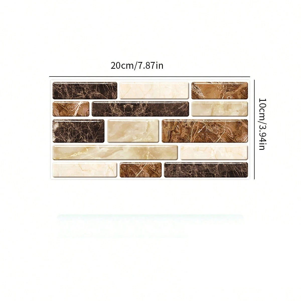 2D tiendas de azulejos de rayas cafetería renovación decoración embellecedora pegatinas de PVC impermeables a prueba de agua