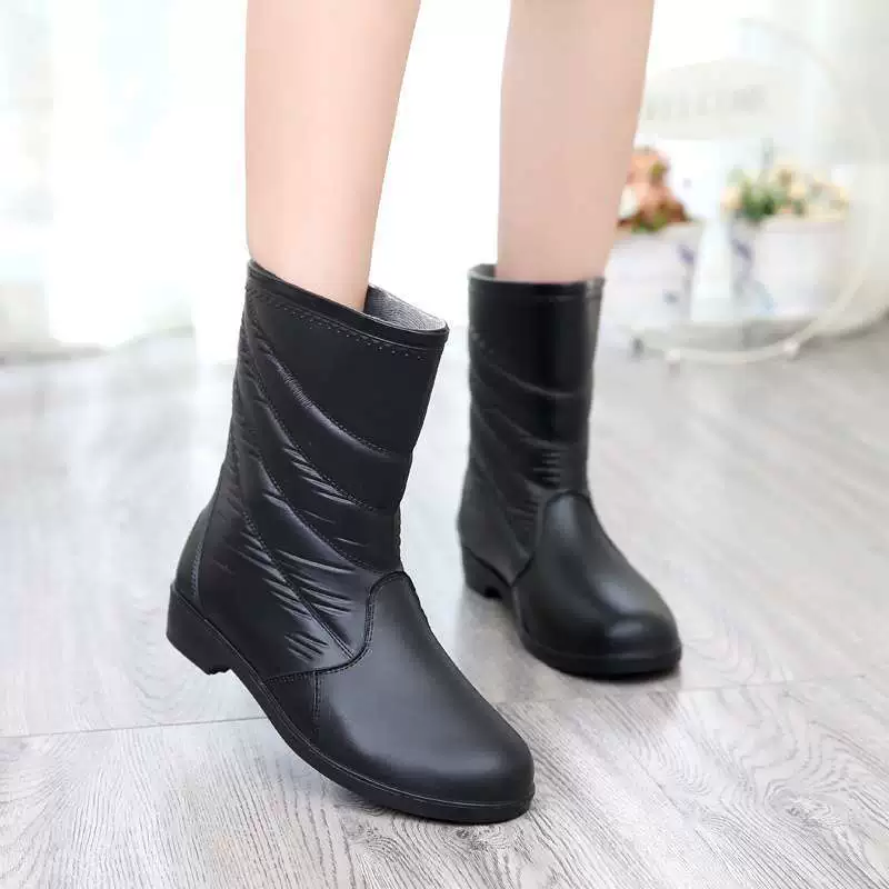 Other Brand Mid-Calf Boots - Fashionable Winter Footwear, Non-Slip Sole, Warm Lined for Cozy All-Day Wear