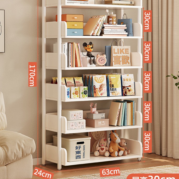 Estante de almacenamiento multicapa estante de almacenamiento de piso simple estante de libros de hierro forjado estante de almacenamiento de sala de estar estante de exhibición estante de biblioteca doméstica