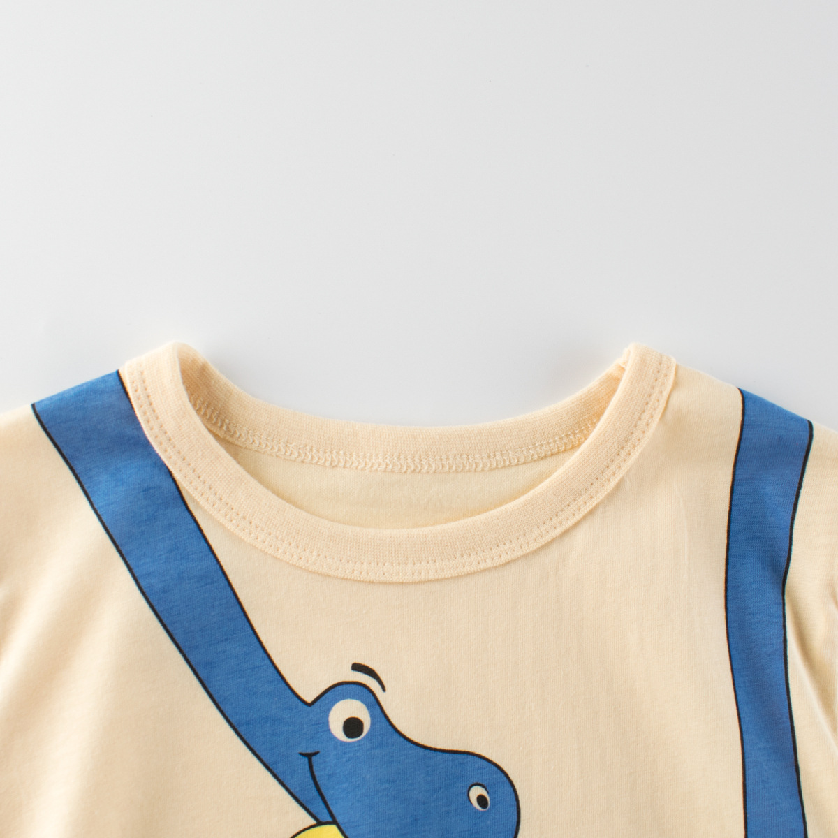 27kids ropa infantil transfronteriza 2024 verano nuevo estilo niños dibujos animados camiseta de manga corta ropa de bebé cabello de una pieza