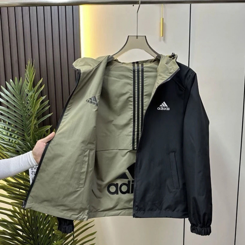 2025 New Men's Fashion Versatile Double-Sided Casual Embroidered Stand Collar Jacket Sports Slim Coat Stylish 2025 New Men's Fashion Versatile Double-Sided Casual Embroidered Stand Collar Jacket Sports Slim Coat Stylish