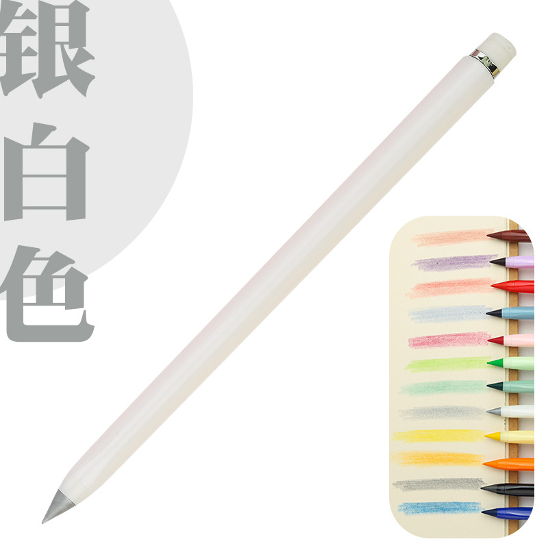 12 color eterno lápiz borrable color plomo positivo postura lápiz pluma de color de los niños no hay necesidad de cortar estudiante lápiz de pintura