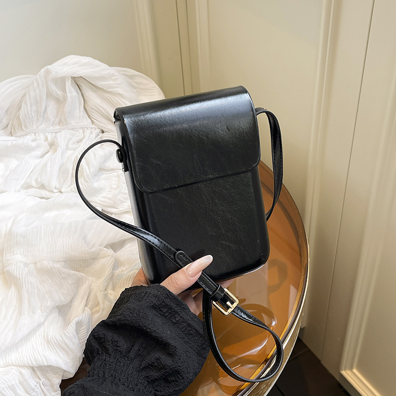 Todo fósforo vertical japonés y coreano bolso simple para teléfono móvil retro hombres y mujeres bolso de mensajero mini bolso pequeño bolso para teléfono móvil