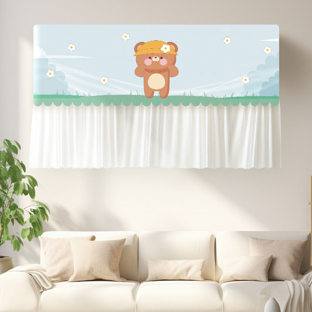 Anti-soplador directo no colgar cortina de aire acondicionado