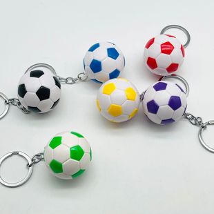 Creative 4cm Football Keychain World Cup Peripheral Gift Student Bag Pendant Event Gift Spot Wholesale
