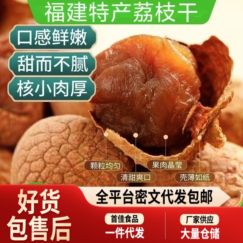 代发正宗大果荔枝干荔枝干非特级农家桂味荔枝干肉厚非糯米荔枝干