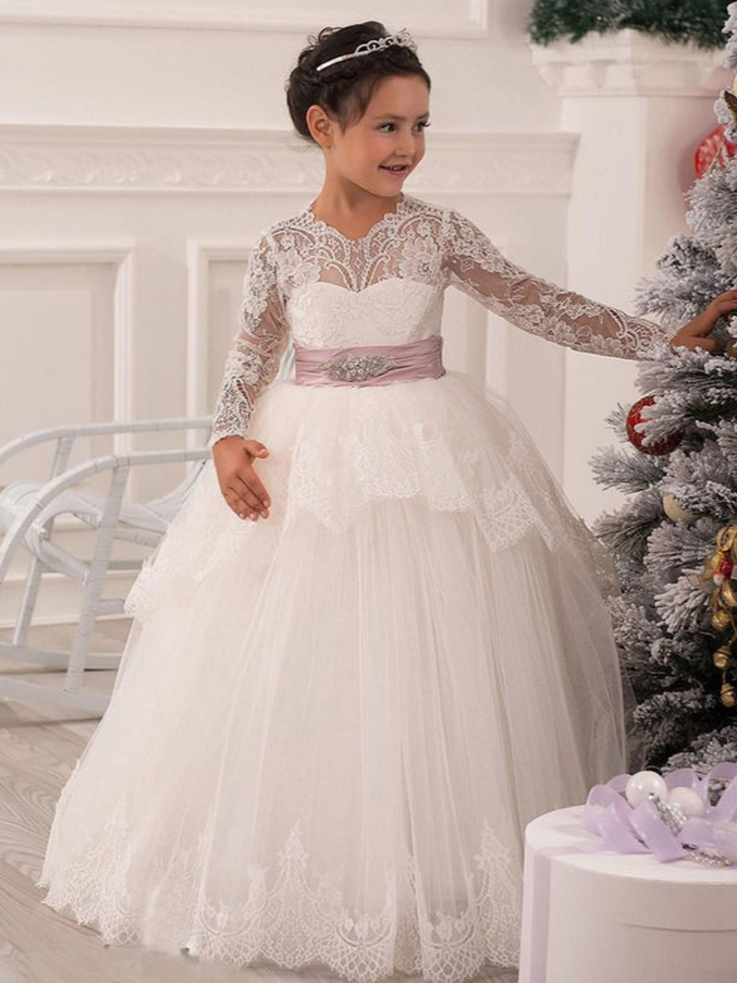 El Comercio exterior transfronterizo suministra ropa popular para niños Bola de manga larga de encaje suave Diamond Girl's pettiskirt support entrega de una sola pieza