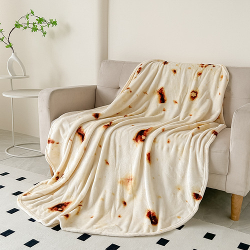 New Product Instagram Style Mexican Taco Blanket Round Pizza Blanket Children's Nap Blanket Shawl Exclusive
