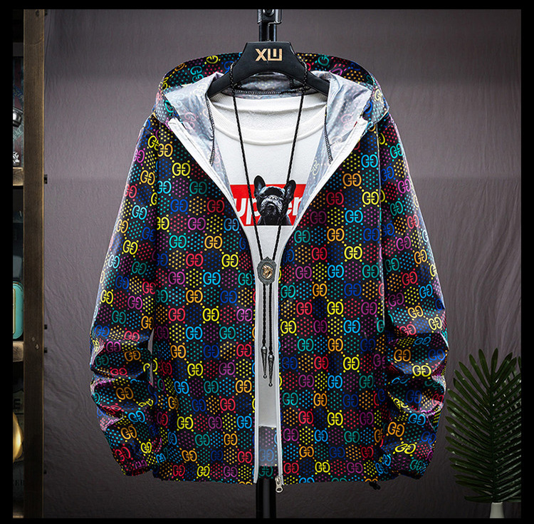 Καλοκαιρινό αλφάβητο για άνδρες και γυναίκες Ζευγάρι που φορά λεπτό μακρυμάνικο παλτό Κορεατικής μόδας αντηλιακό πουκάμισο με ζακέτα_voghion.com