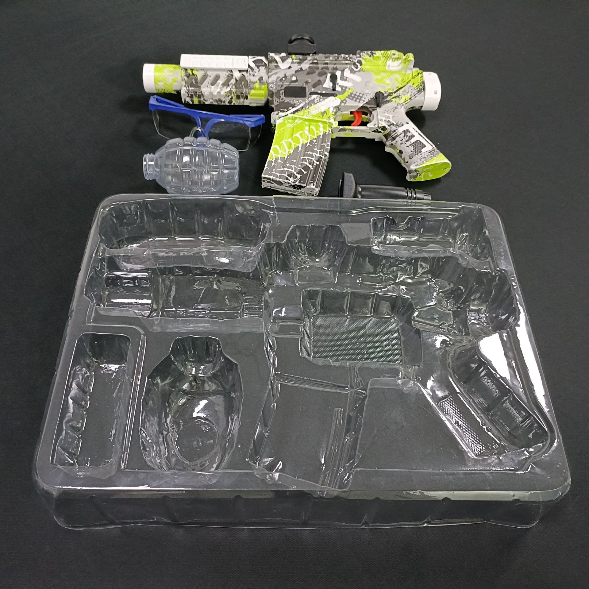 Caja de plástico de embalaje de pistolas de juguete personalizadas fabricantes de cajas de plástico de Shenzhen mascotas transparentes bandejas de plástico de PVC