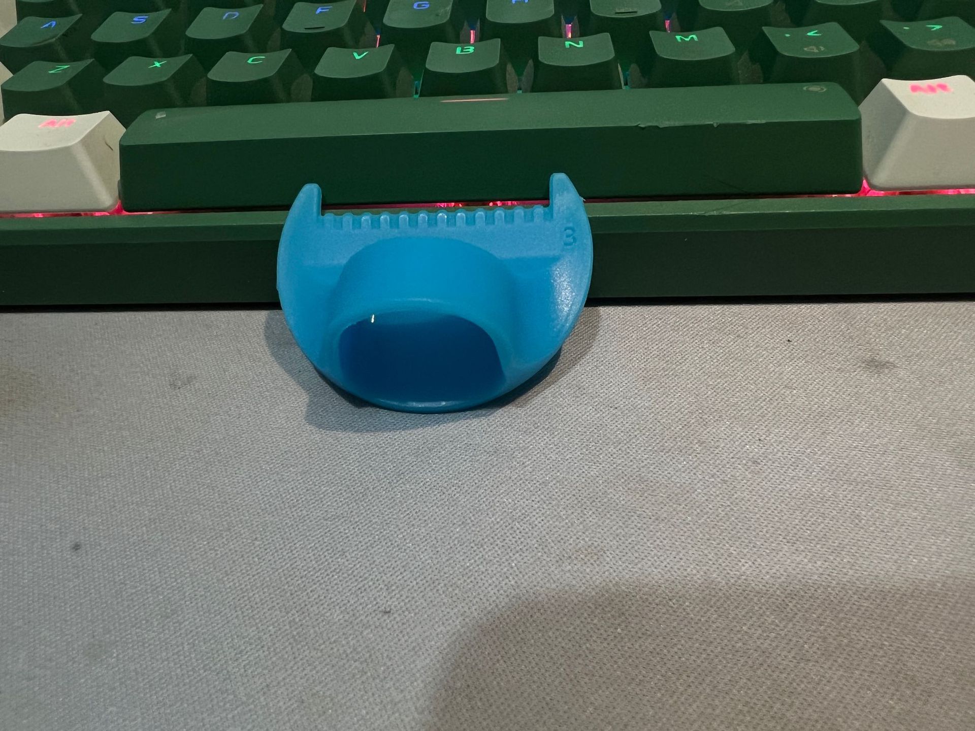 Nuevo paso de aguja azul de doble diente 3mm