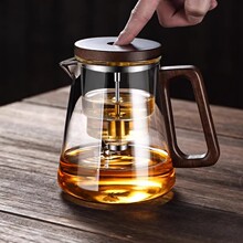 耐高温玻璃杯茶具泡茶壶全玻璃内胆家用沏茶过滤按压式冲茶壶