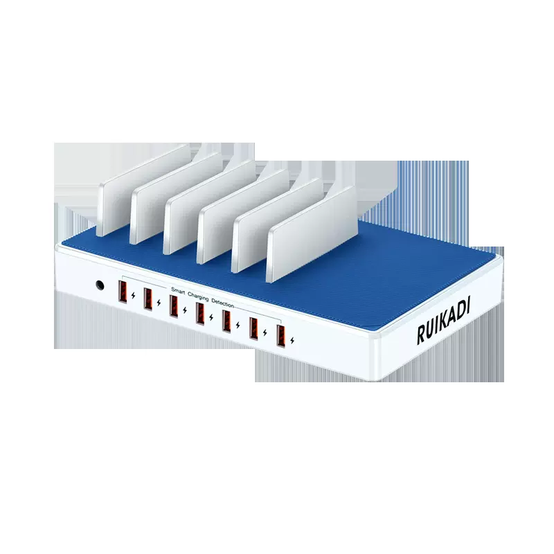 7口USB桌面充电站加工定制充电站快充定制加工数码电子充电器定制