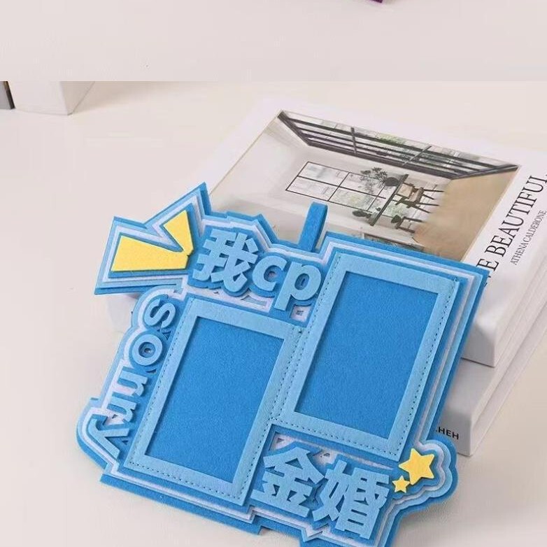 メーカーカスタマイズされたフェルト 3inch カードホルダーペンダントバックパックスーツケースペンダントテキストファッションクリエイティブフェルトペンダント|undefined