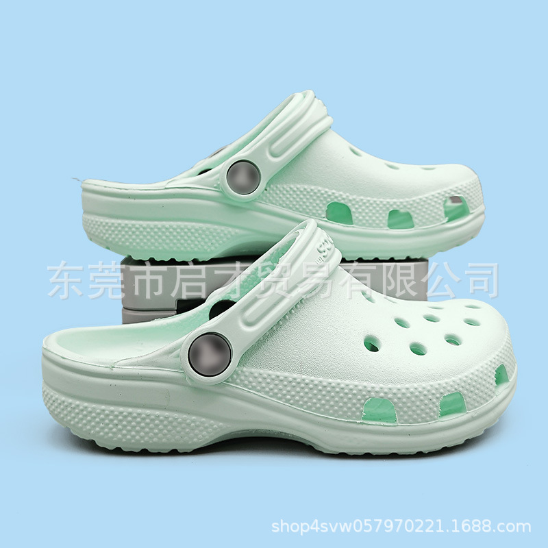 Cruz de niños pequeñas estrellas agujero zapatos de playa clásicos al aire libre logo hueco sandalias 10126