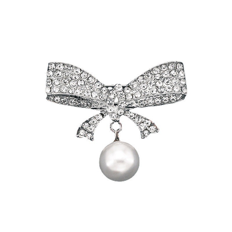 Spilla farfalla elegante per donna, spilletta perla accessorio_voghion.com
