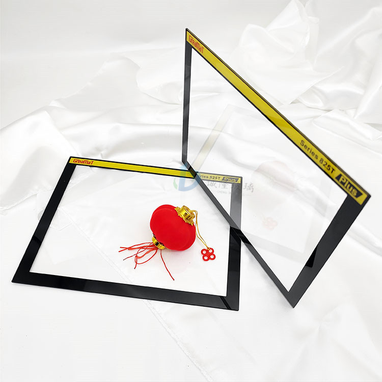 触摸屏面板玻璃 深圳触摸屏玻璃 磨边倒圆角钢化丝印玻璃生产厂家