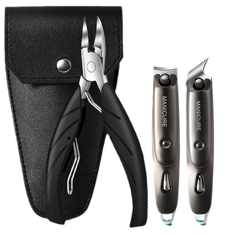 Clipper nail groove herramientas de piel muerta conjunto de uñas incrustadas pinzas de uñas pedicura de uñas de acero inoxidable cortadora de uñas
