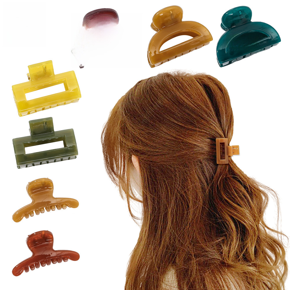 Qiyue Korean jelly small hairpin side clip back head updo hair clip small size bangs clip hair accessories headdress wholesale_voghion.com