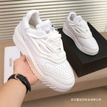 欧洲站新款高端美杜莎男鞋人头真皮厚底休闲鞋增高欧版时尚男鞋潮