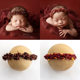 Photo studio photography props full moon photo newborn baby confinement photo baby handmade headdress flower baby headdress headband