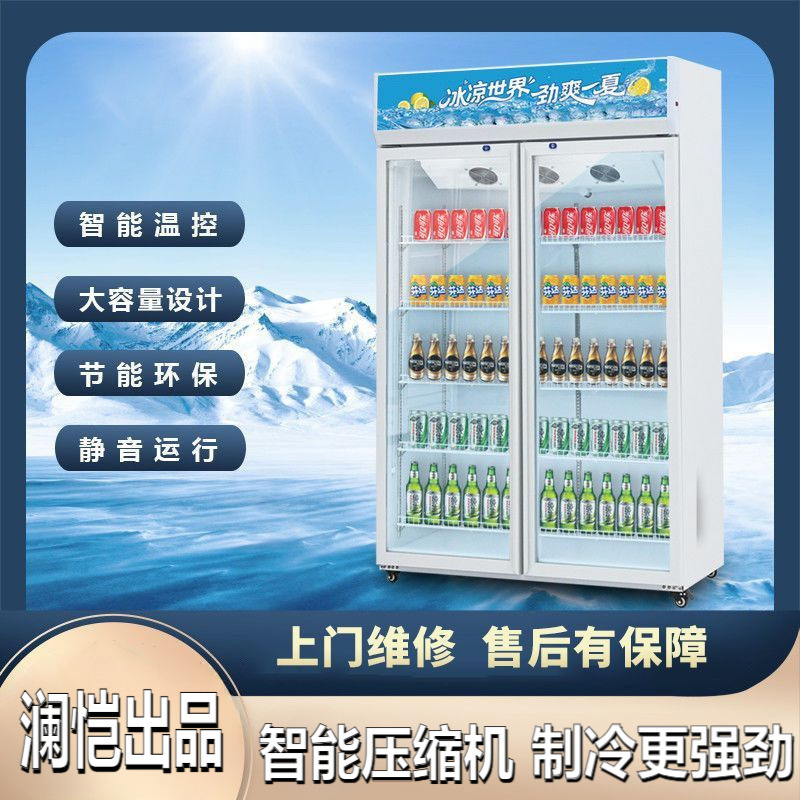 Display Cabinet Refrigerated Refrigerator Supermarket Freezer Commercial Refrigerator Single Door Double Door Vertical Beer Beverage Preservation Freezer