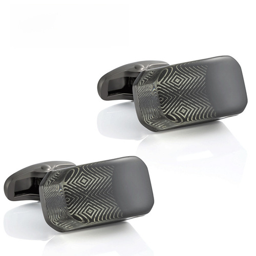 New High-End Epoxy Plated Alloy Cufflinks for Men, Classic Business French Style Cufflinks for Import and Export Wholesale