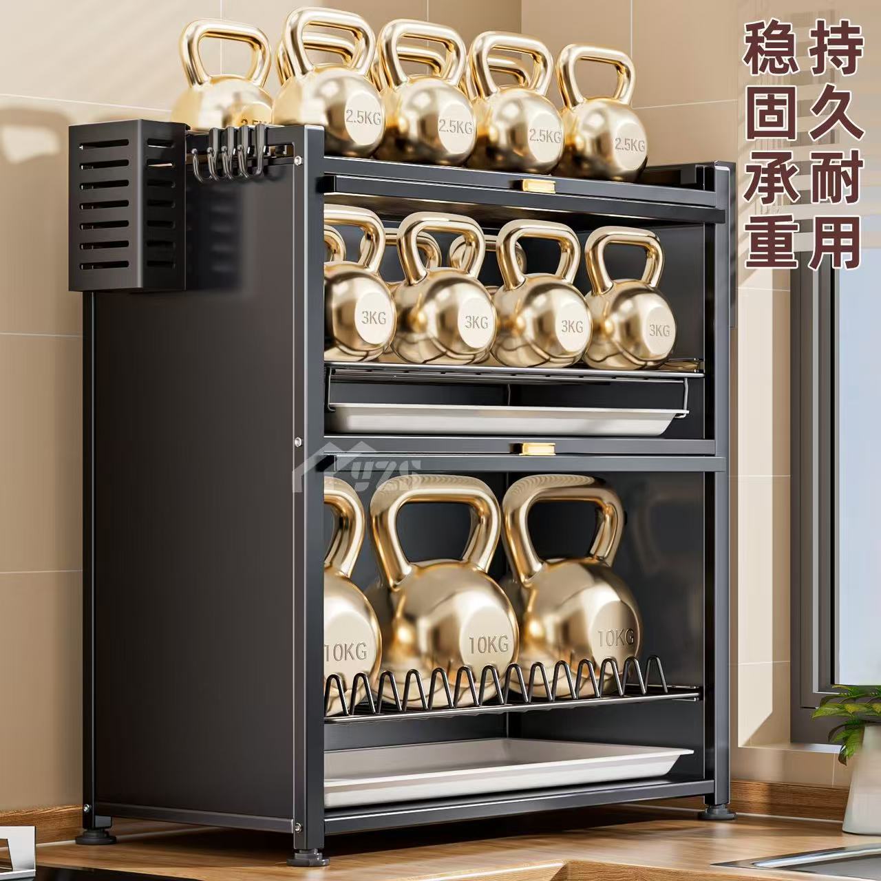 gabinete de platos de cocina doméstica estante de platos de drenaje multifuncional estante de almacenamiento de platos a prueba de polvo en el mostrador pequeño gabinete de almacenamiento de platos