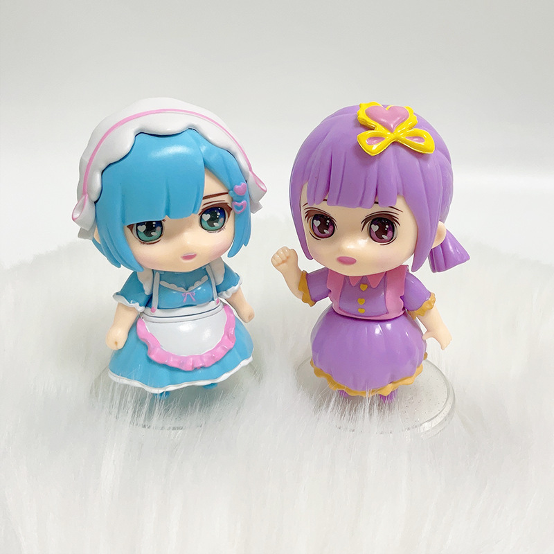 치유 인형 귀여운 미니 6 마카롱 공주 케이크 장식품 GASHAPON 인형 홈 장식