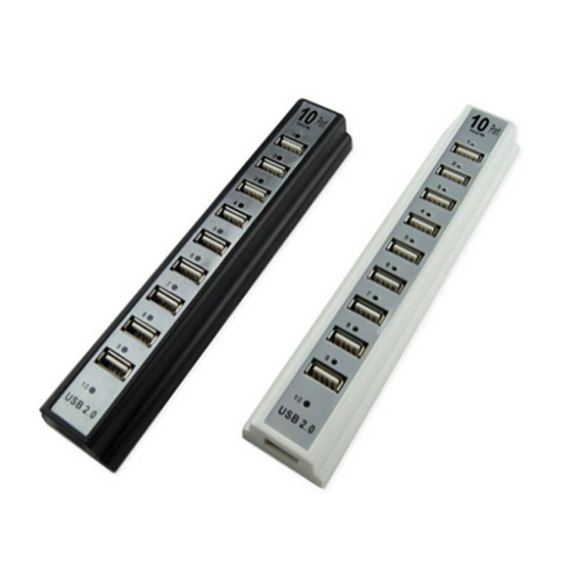 Factory direct supply wholesale USB2.0 High-speed HUB10 hub 1 tow 10 splitter with power docking station