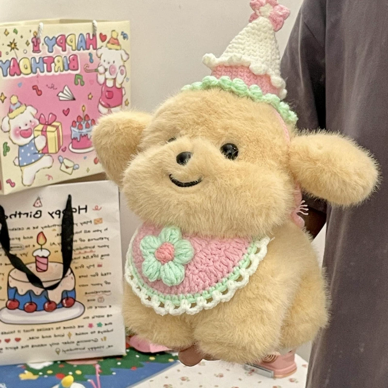 Милая маленькая кукла золотистого ретривера, плюшевая кукла молочной собаки, лучший друг, подруга, подарок на день рождения, лечебная подушка для сна