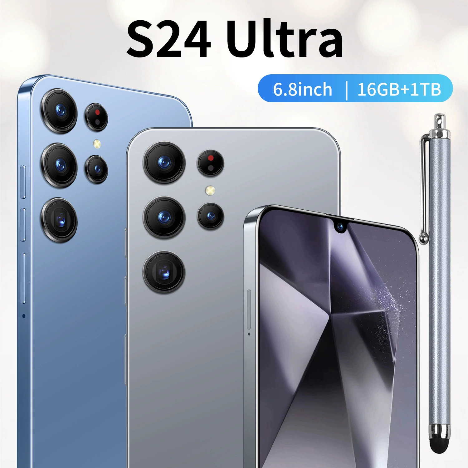 Смартфон S24 Ultra, Android, 16 ГБ, 6.8-дюймовый экран