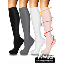 H 40004 Compression Anti-fatigue Socks �˶�ѹ����ƣ������