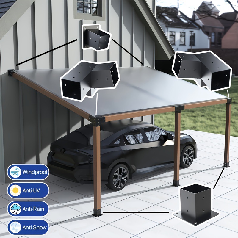 Fabricantes transfronterizos al por mayor pabellón conjunto marco de madera con soporte de esquina conector viga de madera soporte de valla de pabellón