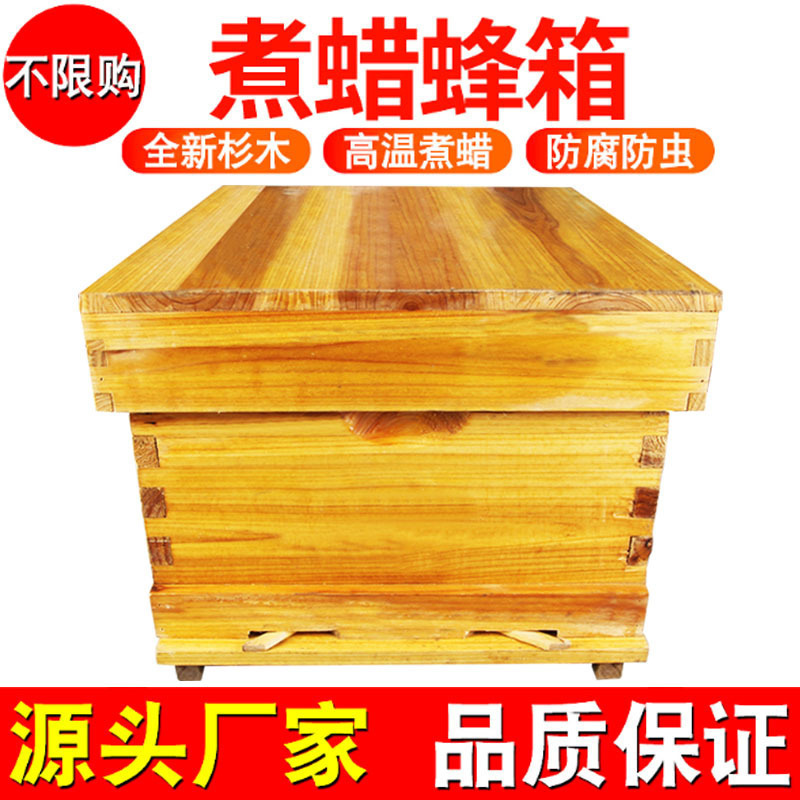 Colmenar de abejas conjunto completo de herramientas de apicultura, colmenar especial, caja de colmenar estándar de diez marcos de cera de abeto.