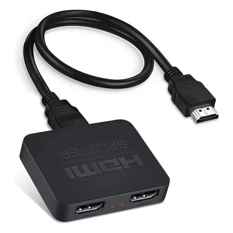 HDMI スプリッター 1/2 4K ミニ HDMI 1 入力 2 出力周波数ディバイダー HD ビデオ 同一画面 1/4|undefined