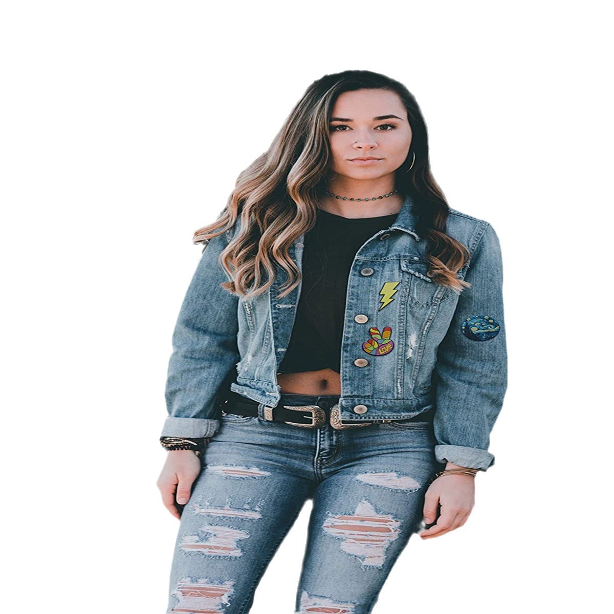 Junle ropa parche pegatinas parches pegatinas decorativas suministro transfronterizo de tela tejida pegatinas de planchado de vuelta pegatinas traje