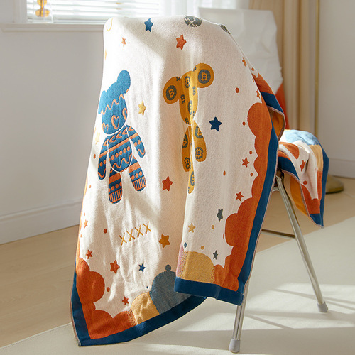 80*150 size gauze bath towel household pure cotton water-absorbent quick-drying not easy to shed hair adult spring and summer cotton gauze wrap