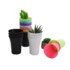 Round plastic matte flowerpot, ball, wholesale, high waist