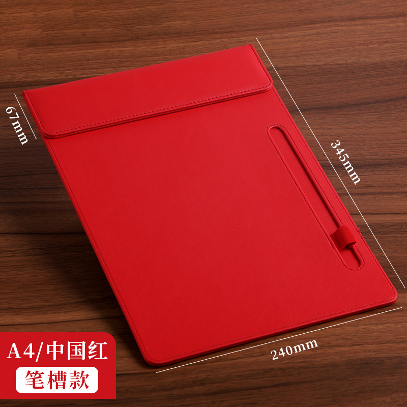 A4 중국 빨간색 회의 클립-(업그레이드된 펜 클립 모델)