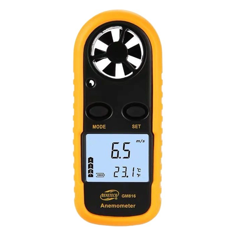 Стандартный интеллект GM816 мини-анемометр Анемометр прибор для измерения скорости ветра температура ветра Тестер ветра прибор для измерения скорости ветра