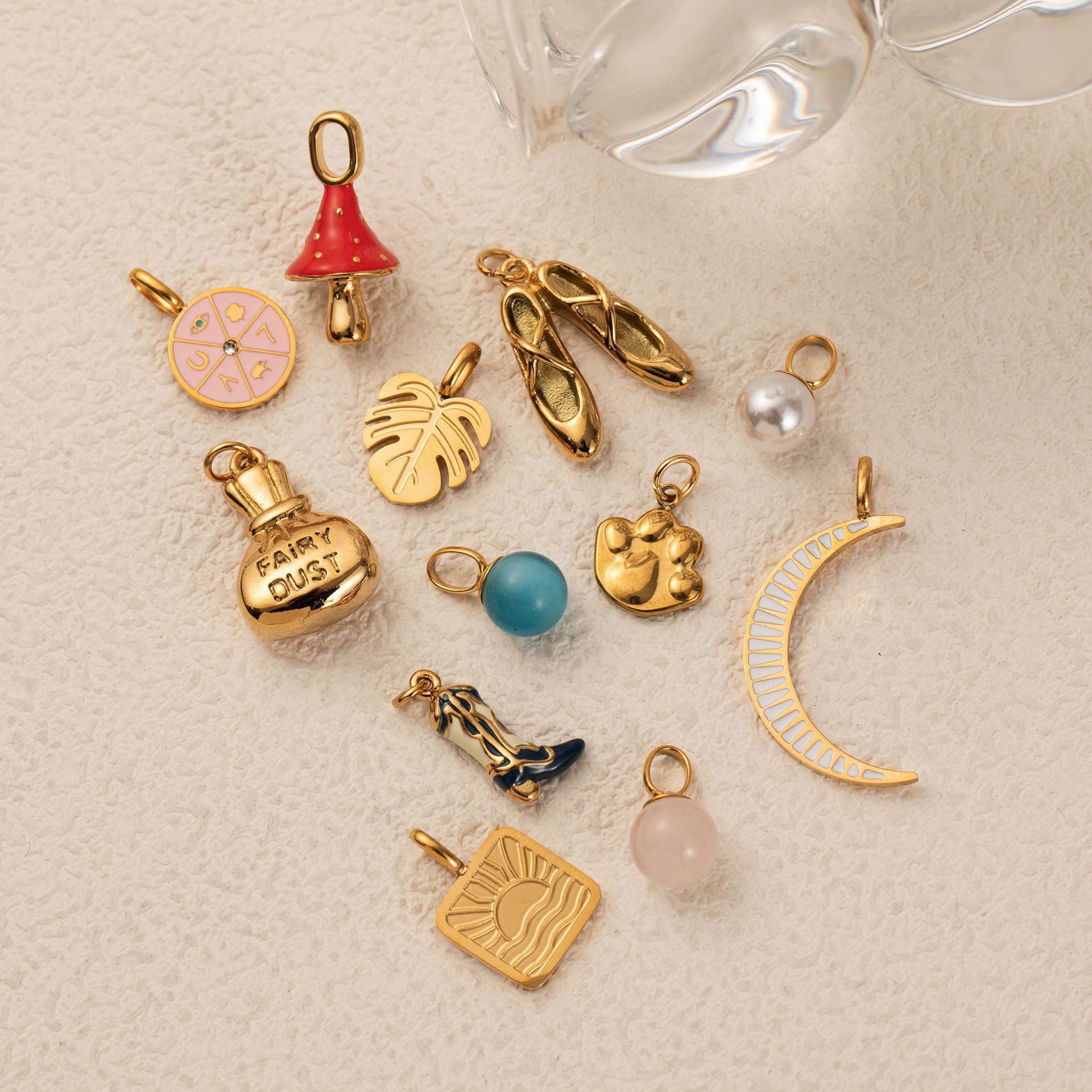3g Weight 0.03µm Gold Plating Thickness UV Plating Gold Plating Process Pendant Jewelry Making Type 18K Real Gold Plated Plating Material 1 Piece Quantity Copper Material Paw Print, Chalcedony, Mushroom, Shoe Pattern Cute Style Plating Craft 1 Piece Copper Paw Print Chalcedony Mushroom Polished Pendant DIY Jewelry Accessories 无