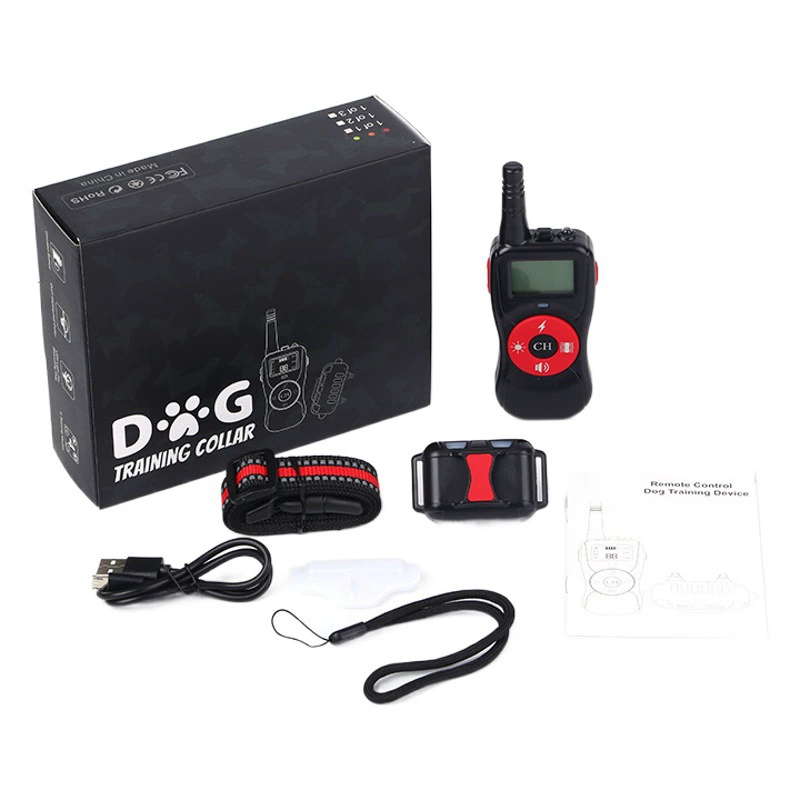 Устройство для дистанционного дрессировки собак, 800m функций управления, ошейник с электрошоком, вибрацией и предупреждением, трансграничная модель