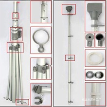 3米注水旗杆底座刀旗道旗5米7米横杆户外旗杆旗帜竖杆螺帽配件