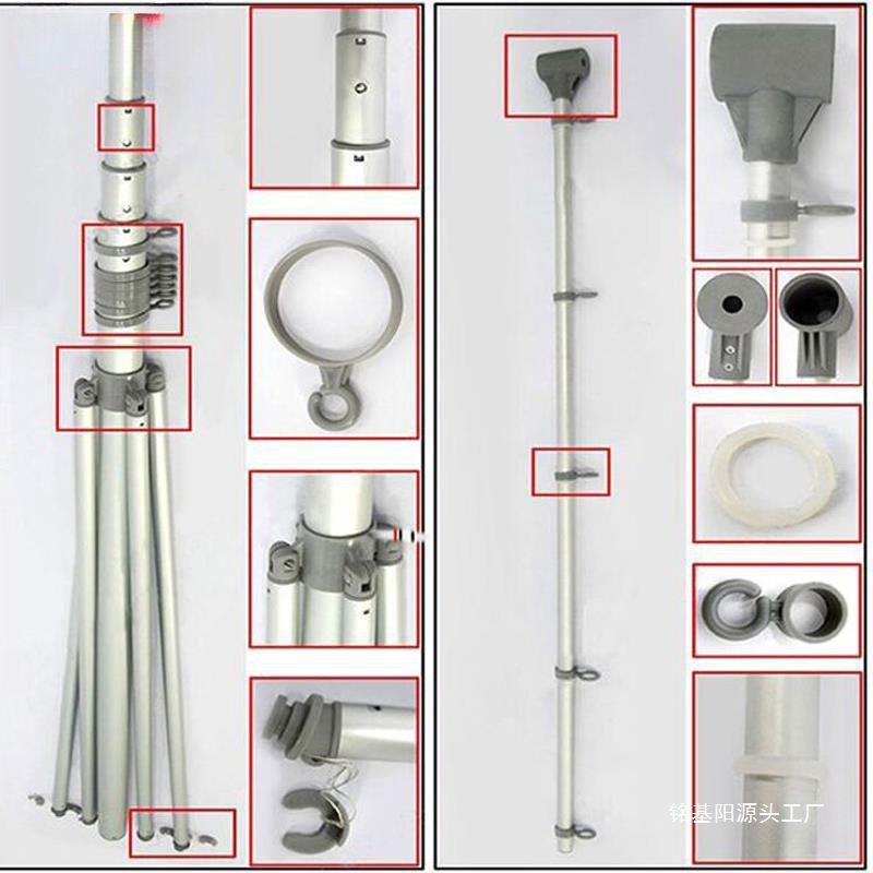 3米注水旗杆底座刀旗道旗5米7米横杆户外旗杆旗帜竖杆螺帽配件