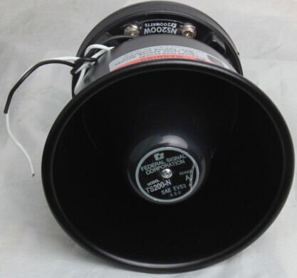 Cross-border 12V car alarm horn 300W high-pitched siren horn with round mouth design